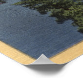 パインズ湖の景色 ポスター (角)