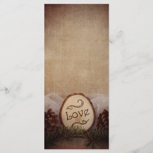 パインズ素朴ウッドランド結婚式 プログラム (正面)