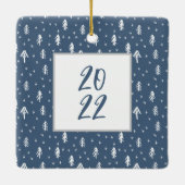 パインズ素朴ファミリークリスマス セラミックオーナメント (裏面)