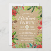 パインズ素朴ベリーフローラクラフトクリスマスパーティー 招待状 (正面)