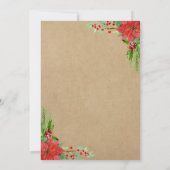 パインズ素朴ベリーフローラクラフトクリスマスパーティー 招待状 (裏面)