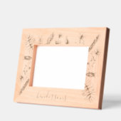 パインズ素朴名前をカスタムするウィムジースクリプト レーザー彫刻フレーム (左)