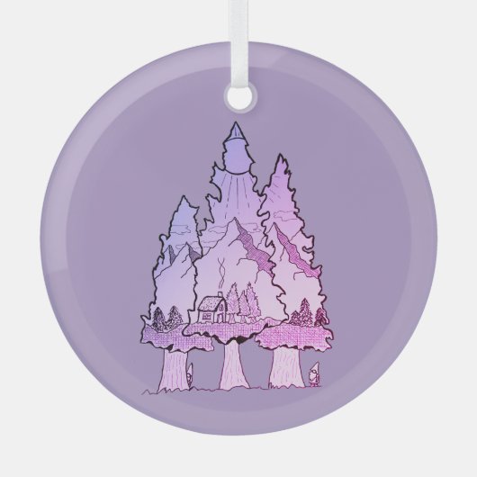 パインズ ガラスオーナメント (正面)