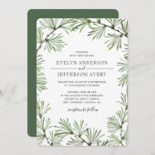 パインタイズモダンウィンターウェディング招待状 招待状 (正面/裏面)