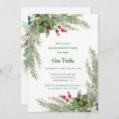 パインタイズレッドベリーバチェロレッテ 招待状 (正面/裏面)