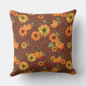 パインタリーウォーター秋カボキンオレンジ/錆 クッション (裏面)