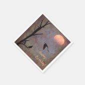 パインタリーバード誕生日 スタンダードカクテルナプキン (角)