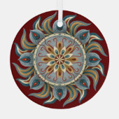 パインタリーマンダラ ガラスオーナメント (裏面)