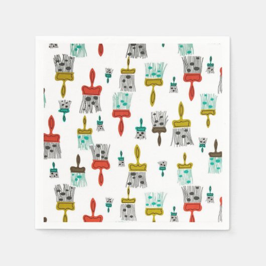 パインタリー スタンダードカクテルナプキン (正面)