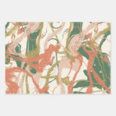 パインターリーお洒落抽象芸術 ラッピングペーパーシート (正面)