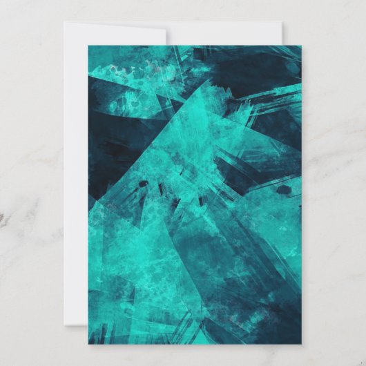 パインターリーウォーターカラームーディーズ結婚式招待状 招待状 (裏面)