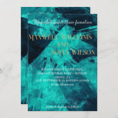 パインターリーウォーターカラームーディーズ結婚式招待状 招待状 (正面/裏面)