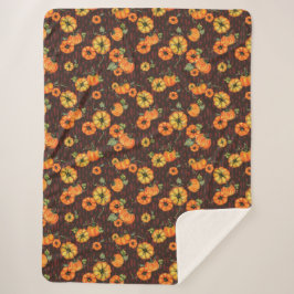パインターリーウォーター秋カボキンオレンジ/ブラック シェルパブランケット