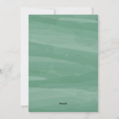 パインターリーウォーター色ホリデーフォトカード |緑 シーズンカード (裏面)