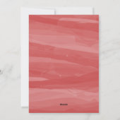 パインターリーウォーター色ホリデーフォトカード |赤 シーズンカード (裏面)