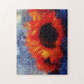 パインターリーオレンジサンフラワーズパズル ジグソーパズル (縦)