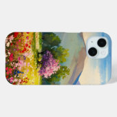 パインターリーカラフルワイルドフラワーメドウ開花 Case-Mate iPhoneケース (裏面 (横))