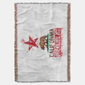 パインターリーデコールのカリフォルニア州旗 スローブランケット (正面縦)