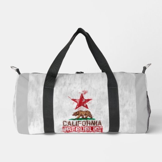 パインターリーデコールのカリフォルニア州旗 ダッフルバッグ (正面)