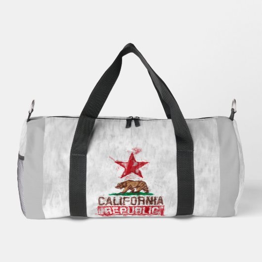 パインターリーデコールのカリフォルニア州旗 ダッフルバッグ (裏面)