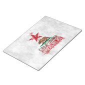 パインターリーデコールのカリフォルニア州旗 ノートパッド (アングル)