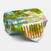 パインターリートロピカルバハマ諸島ビーチシーン ネクタイ (ロール)