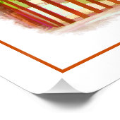 パインターリートロピカルバハマ諸島ビーチシーン ポスター (コーナー)