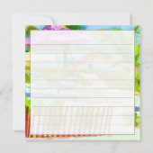 パインターリートロピカルバハマ諸島ビーチパターン カード (裏面)