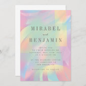 パインターリーレインボー 招待状 (正面/裏面)