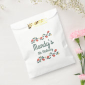 パインターリーレディーバグ誕生日ガーデンパーティー フェイバーバッグ (封をした状態)