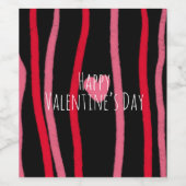 パインターリーヴァレストライプンティーンハートとブラック ワインラベル (シングルラベル)