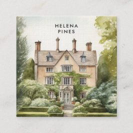 パインターリー不動産デザイン – 土地区画、不動産仲介業者 スクエア名刺