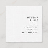 パインターリー不動産デザイン – 土地区画、不動産仲介業者 スクエア名刺 (裏面)