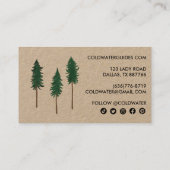 パインツリーアウトドアシーキャンプアドベンチャーガイドクラフト 名刺 (裏面)