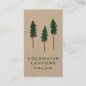 パインツリーアウトドアシーキャンプアドベンチャーガイドクラフト 名刺 (正面)