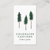 パインツリーアウトドアシーキャンプハイクアドベンチャーガイド 名刺 (正面)