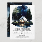 パインツリーアドベンチャー誕生日招待状 招待状 (正面/裏面)