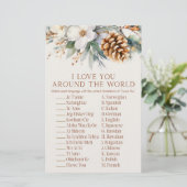 パインツリーアラウンドザワールドブライダルシャワーゲーム 便箋 (スタンド正面)