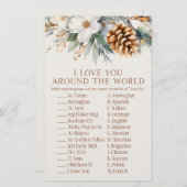 パインツリーアラウンドザワールドブライダルシャワーゲーム 便箋 (正面/裏面)