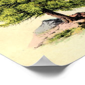 パインツリーアンティーク植物学プリントポスター ポスター (角)