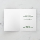 パインツリーウィンタースノークリスマスマウンテンカントリー シーズンカード (内部)