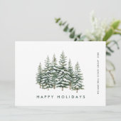 パインツリーエレガントクリスマス会社の挨拶 シーズンカード (スタンド正面)