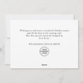 パインツリーエレガントクリスマス会社の挨拶 シーズンカード (裏面)