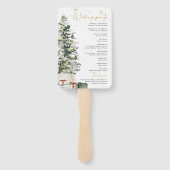 パインツリークリスマス結婚式 プログラム ハンドファン (裏面)