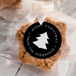 パインツリークリスマス ラウンドシール