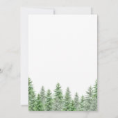 パインツリーグリーンリー結婚式招待状 招待状 (裏面)