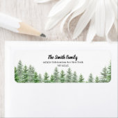 パインツリーグリーン結婚リー差出人住所ラベル ラベル (インサイチュ)