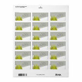 パインツリースノーグレーダマスク差出人住所 ラベル (フルシート)