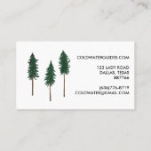 パインツリーズアウトドアシーキャンプハイクアドベンチャー 名刺 (裏面)