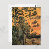 パインツリーズアットサンセットバイビンセント・ヴァンゴッホ ポストカード (正面/裏面)